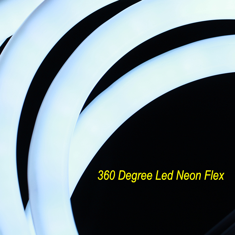 360 Degree LED Neon Sign Light Waterproof IP68 Silicone Housing